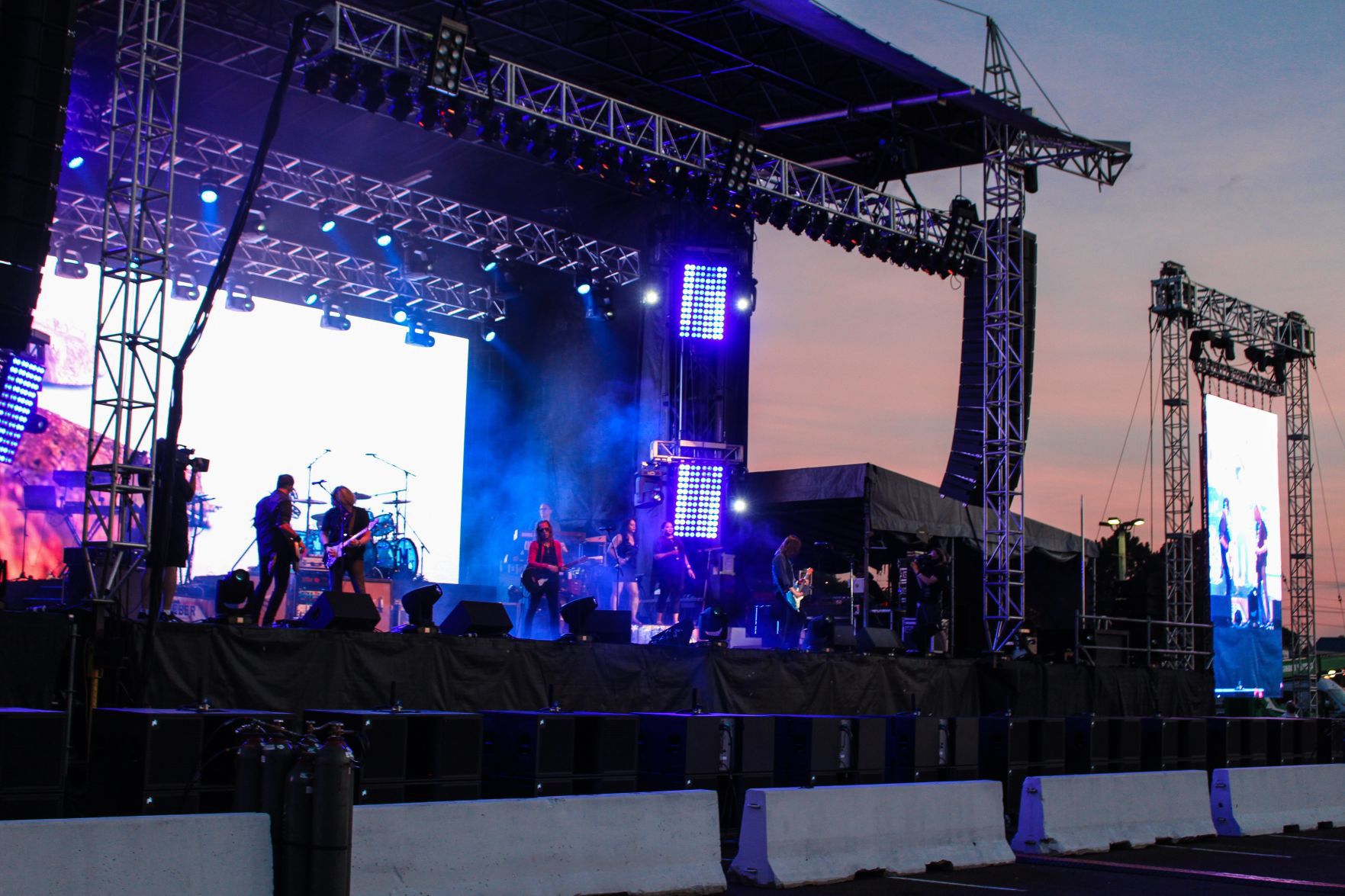 El Monstero performs at Hollywood Casino Amphitheatre's parking lot Drive-In concert series
